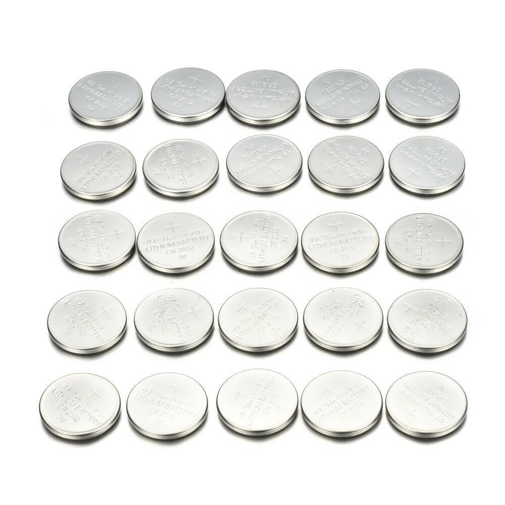 Lot 25X CR2032 CR 2032 3 Volt Button Cell Battery for Watch Toys Remote New ~
