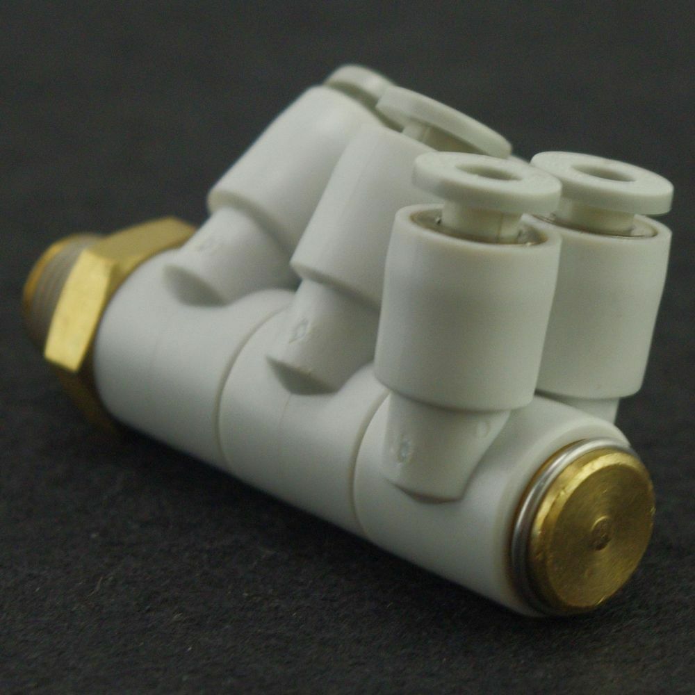 LOT5 one touch Triple Branch Universal Male Elbow Replace SMC KQ2ZT12-03S