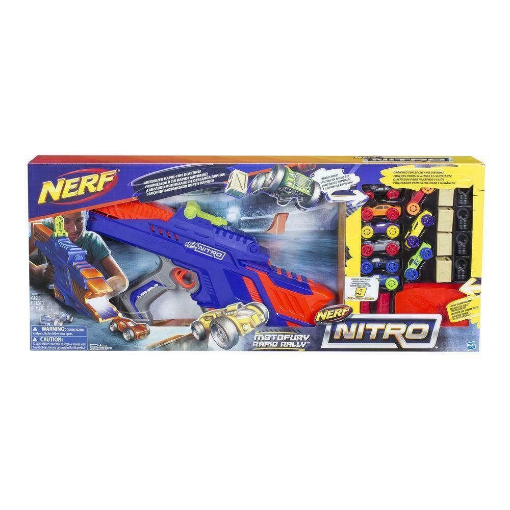 Hasbro Nerf Nitro Motofury Rapid Rally Action Stunt Car Blaster Kids Ages 5+