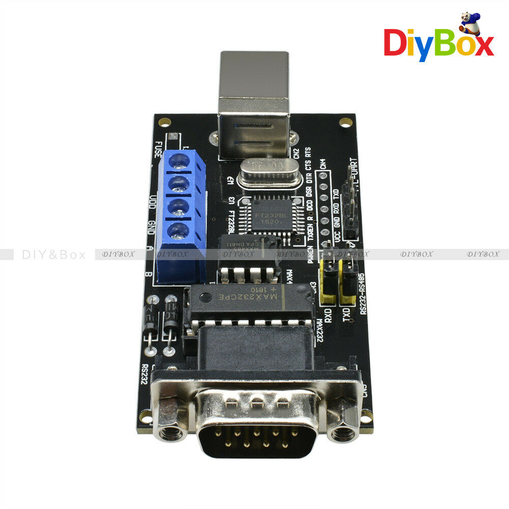 RS232/UART DB9 USB to Serial RS485/TTL Adapter Converter Module FTDI FT232BM/BL
