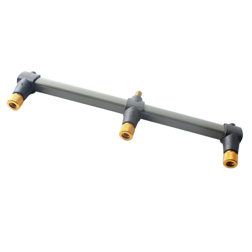 Steel Fishing 3Rods Buzz Bar Rod Holder 11.81inch Standard M3/8 Thread
