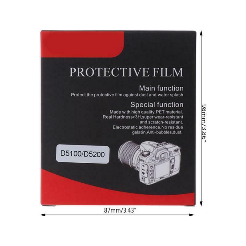 Tempered Glass Camera LCD Screen Protector Guard Cover Film For Nikon D5200 New