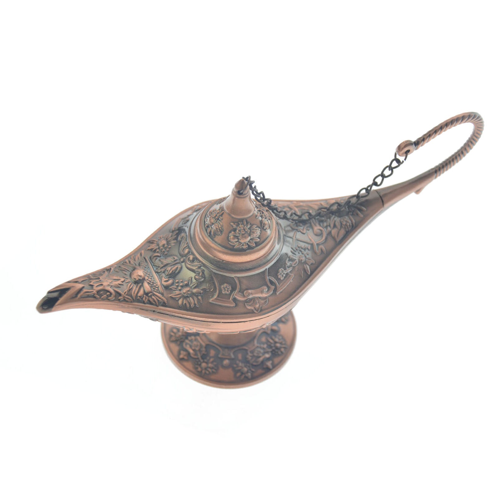Mini Legend Aladdin Magic Genie Light Wishing Oil Collectable Light Lamp Bronze