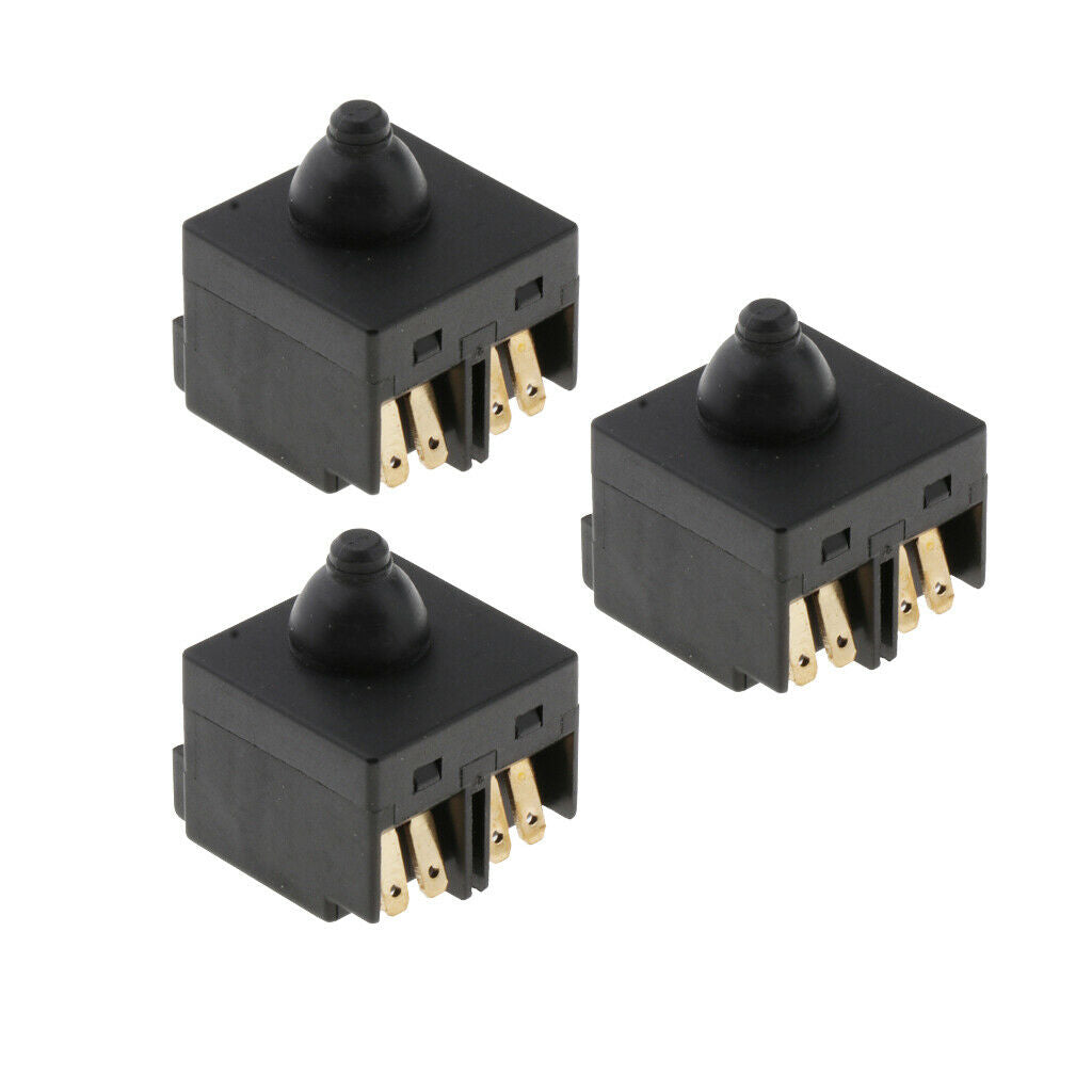 3x Black New Universal Push Button Switch for 100mm 4 inch Angle Grinder