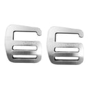 Pack of 2 Webbing Buckle Backpack Strap Fasten Belt Clip Durable Hardware