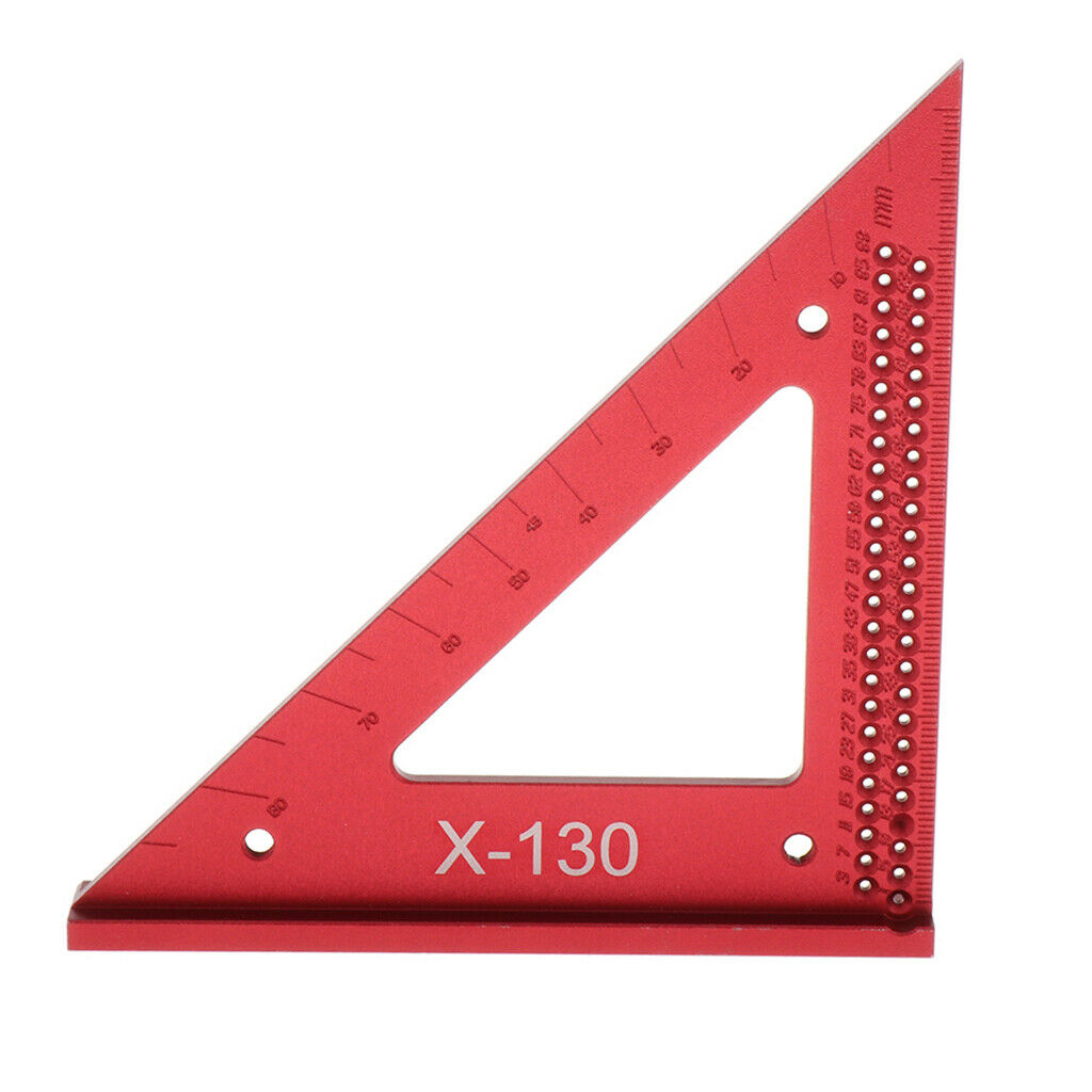 Metric Aluminum Alloy Woodworking Triangle Square Angle Pressional 12.8x18cm