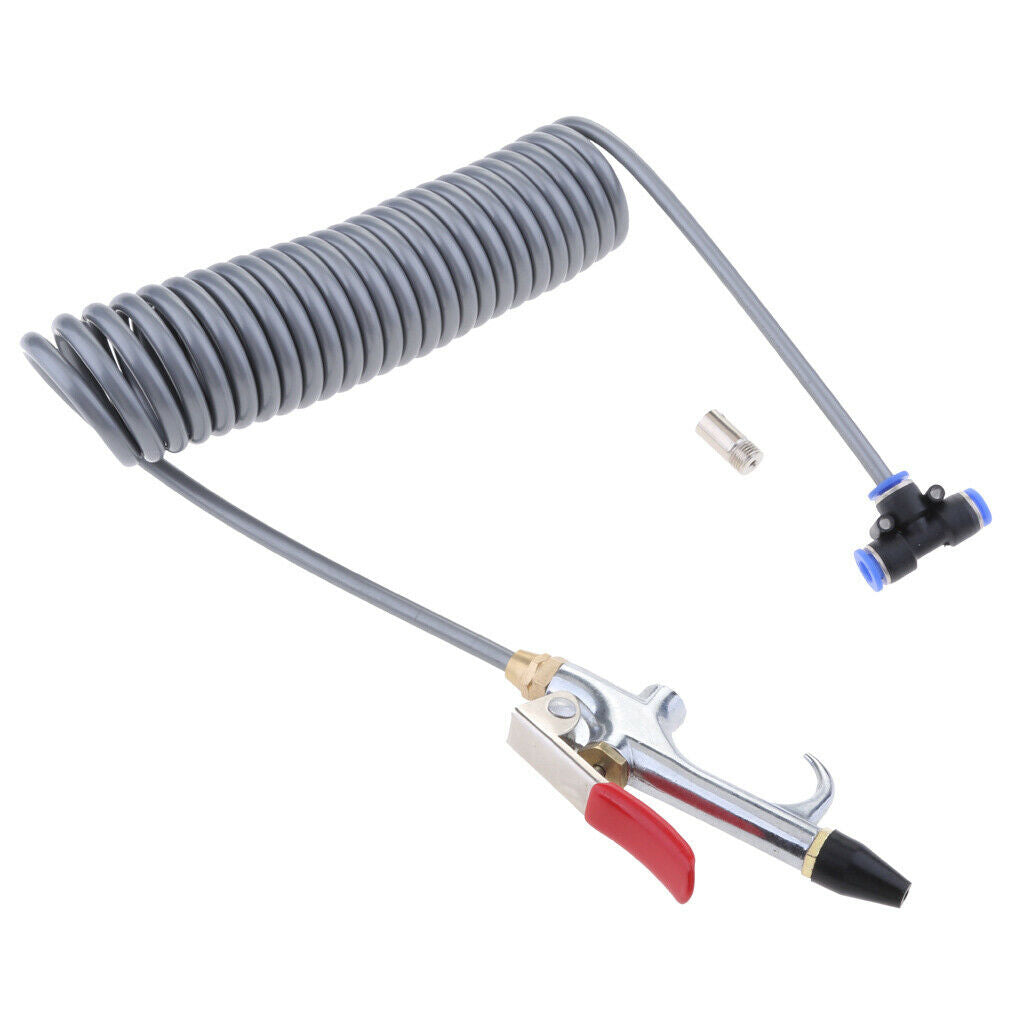 2X Air Blower Blow Spray Gun + 3.5m Recoil Hose Dust Blower Clean Nozzle