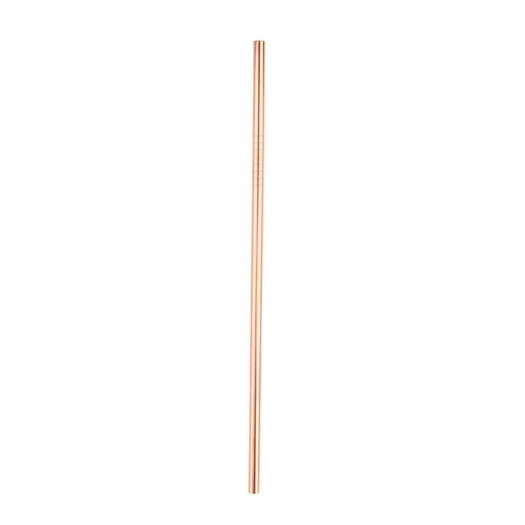 10 Pieces Pink Stainless Steel Drinking Straw Metal Straw 8.5'' Straight and