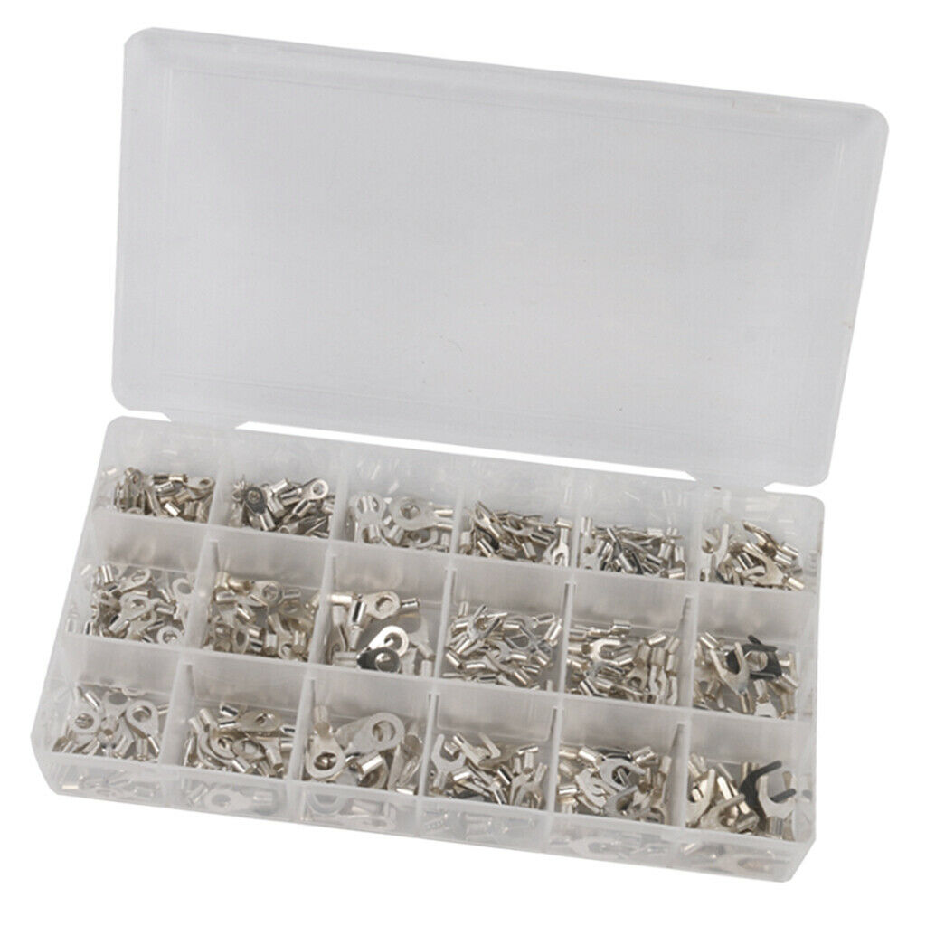 420pcs Insulated Crimp Terminals Electrical Wire Connector Spade Set