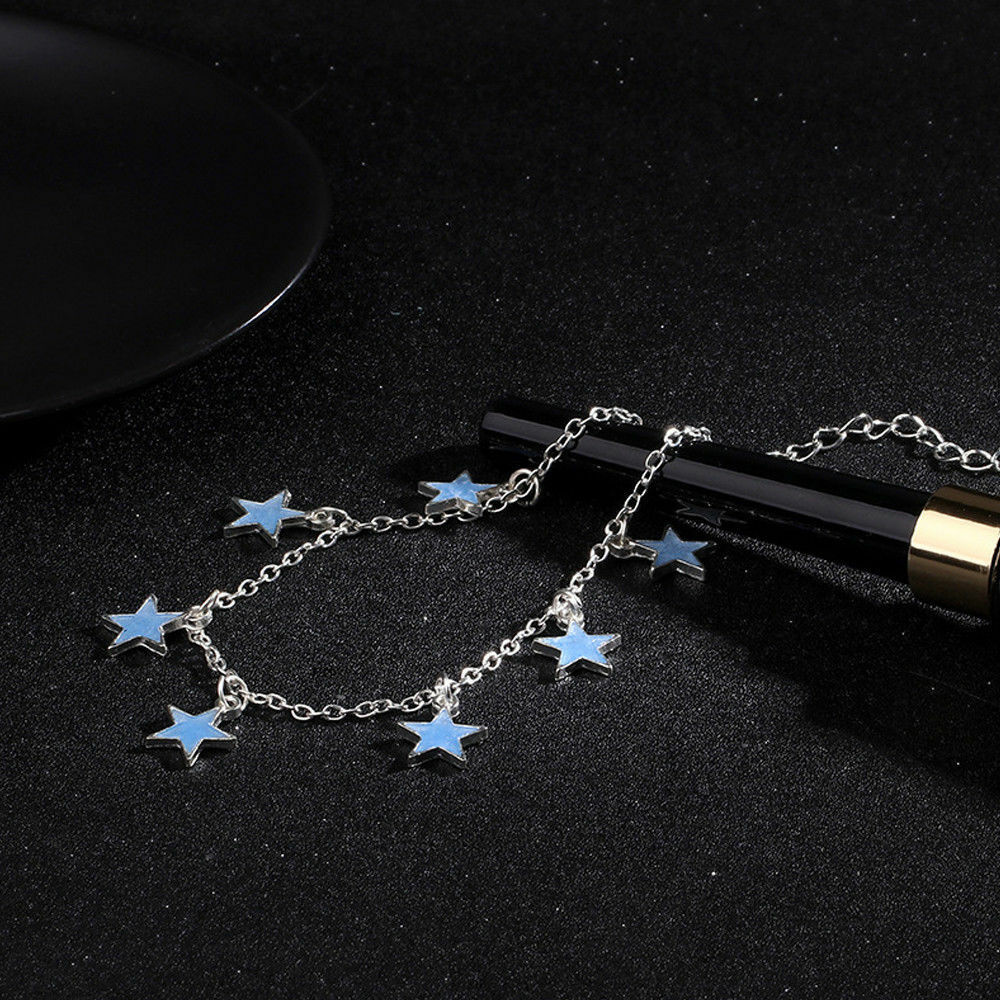 1xWomen Fairy Luminous Glow In The Dark Anklet Foot Chain Jewelry Ankle Bracelet