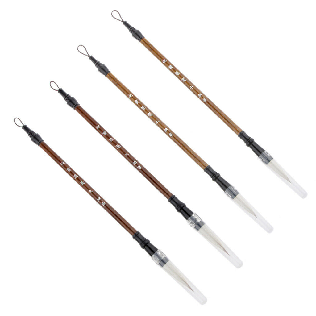 4/set Traditional Calligraphy Ink Pen for Writing and Painting Brush-2Pcs for L,