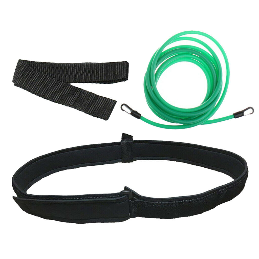 3Sets 3.0M Swim Training Belt Stationary Cords Swim Training Tool Harness
