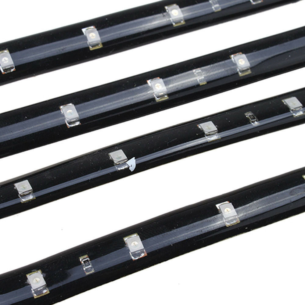 4x15LED Waterproof Car Grill Flexible Light Strip / Interior Atmosphere Lamp 12V