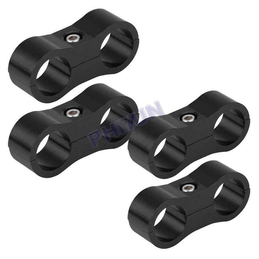 8Pcs AN-8 AN8 16MM 17MM Braided Hose Separator Clamp Fitting Adapter Bracket