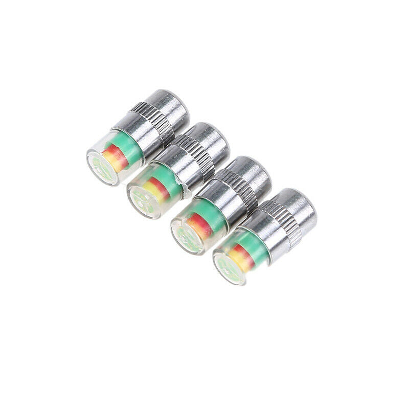 4pcs Car Tyre Stem Valve Caps Decor Cover Wheel Pressure Tire Air Sensor Dust