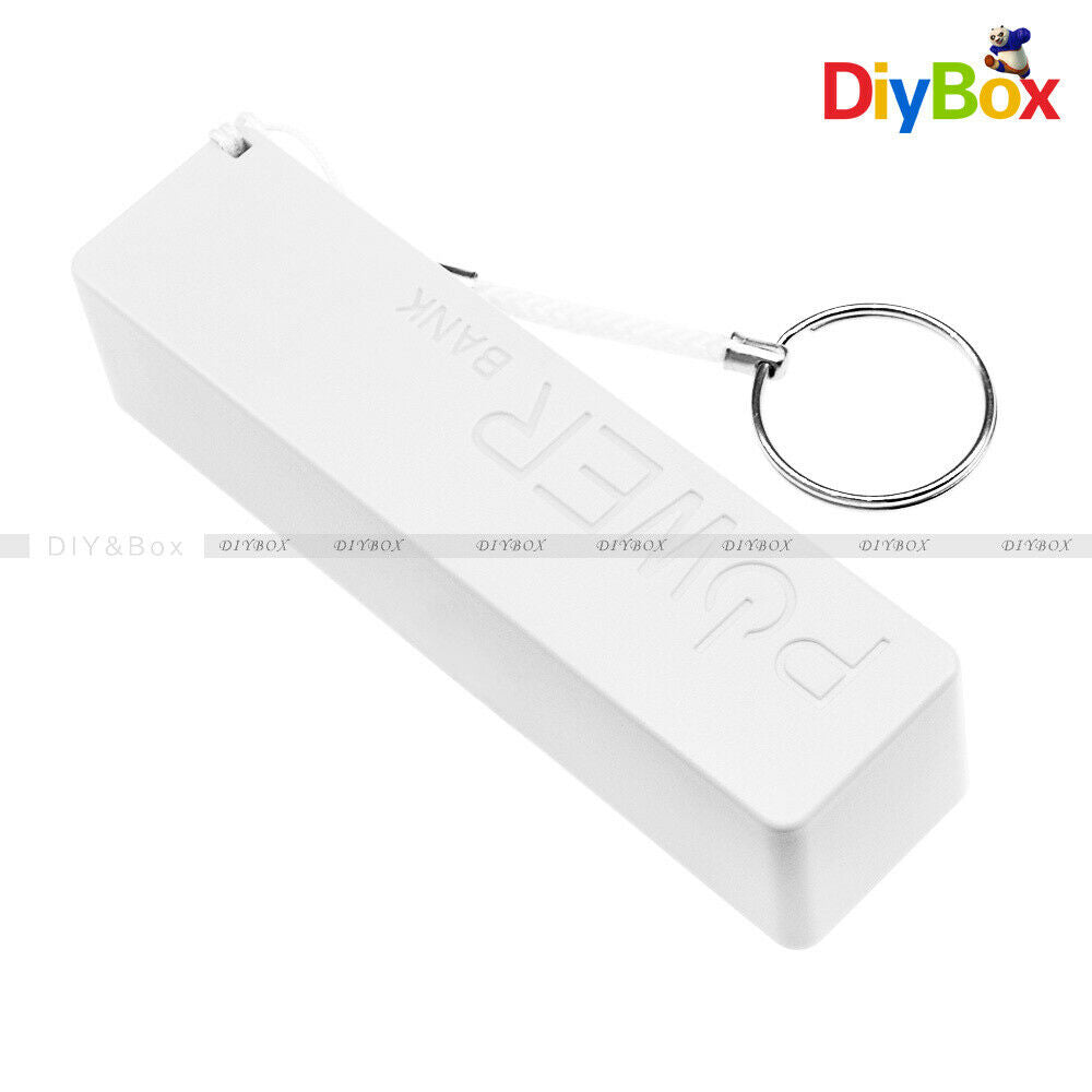 White USB Power Bank Charger Pack Box Battery Case For DIY Portable 1x18650