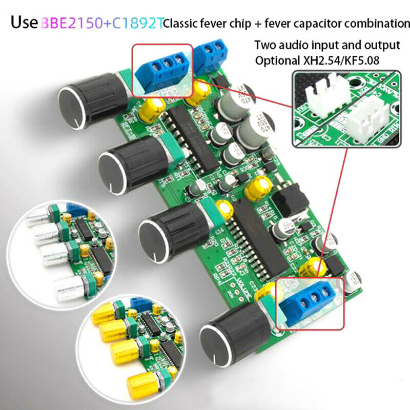 Power Amplifier Preamp Tone Board BBE2150 UPC1892T HiFi Amplifier Preamplifier
