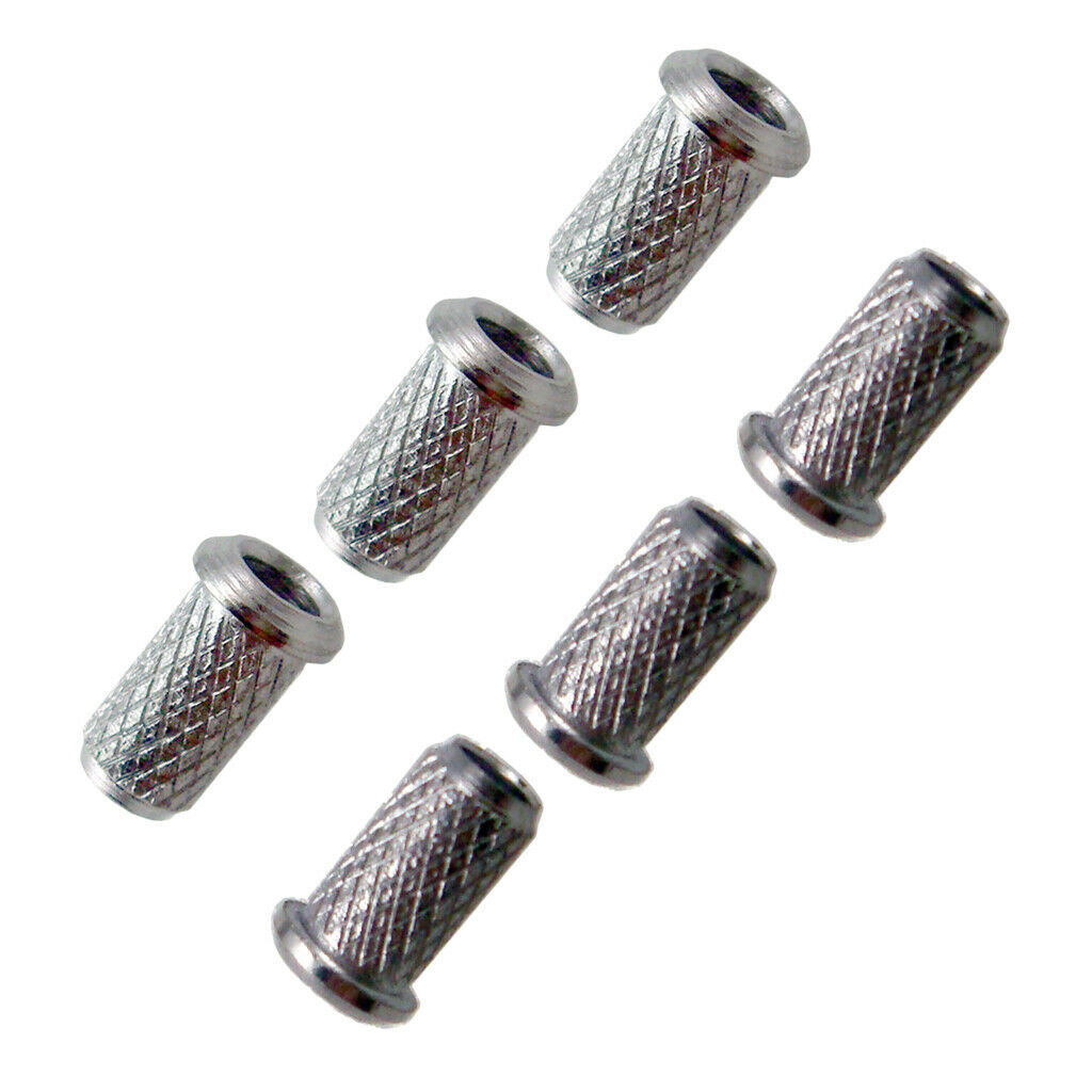 6pcs String Thru Body Ferrules Bushing Set for Electric Guitar Parts