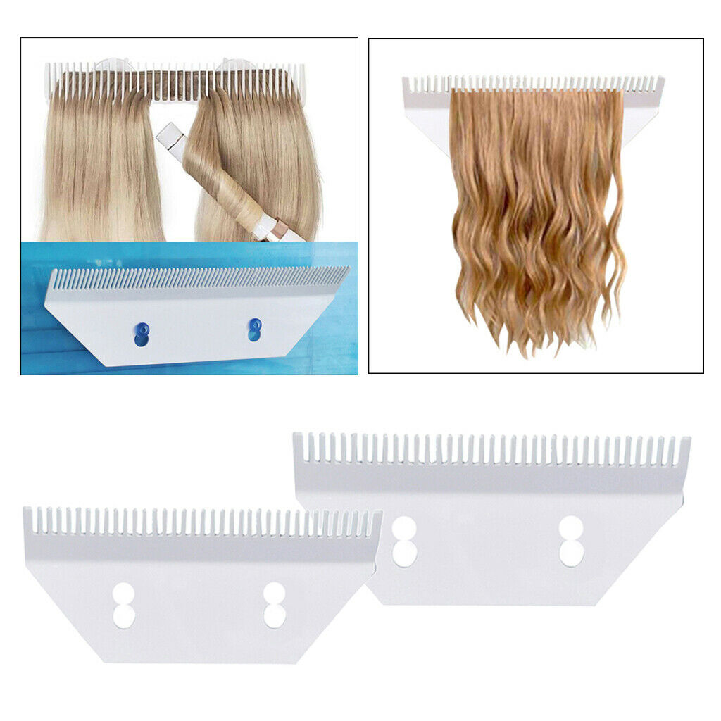 2pcs Salon Acrylic Hair Extensions Display Storage Holder Organizer Rack