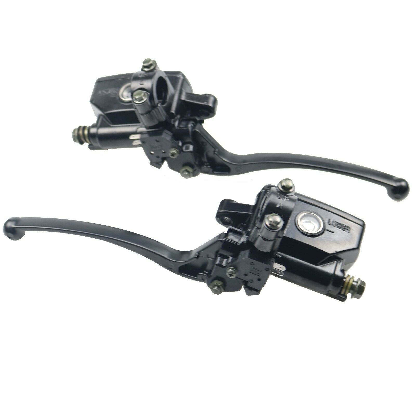 Black 7/8" Handlebar Hydraulic Brake Clutch Lever Master Cylinder CB Custom Rat
