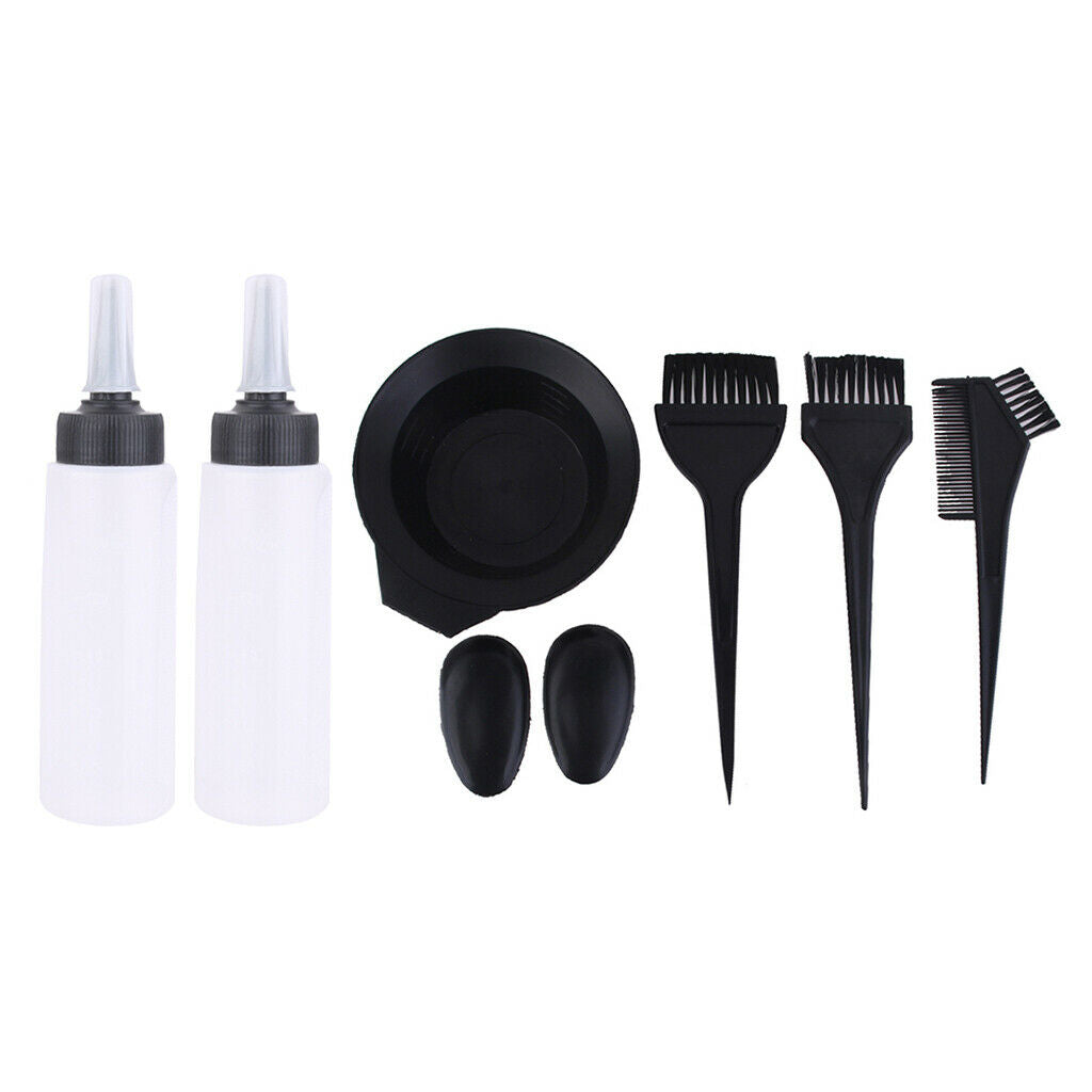 8pcs Hair Brush Bleaching Dyeing Kit Comb Bowl Salon Mixing Colouring Tool