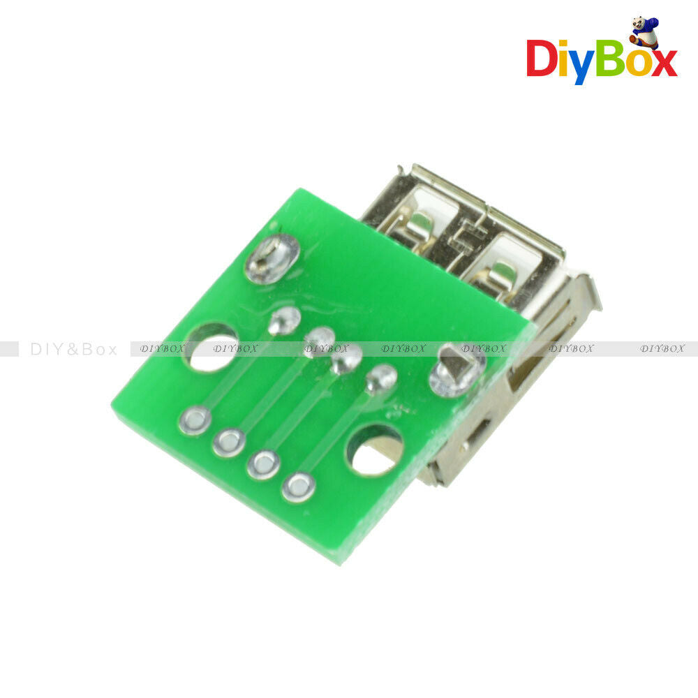 5PC Mini Type A Female USB To DIP 2.54MM PCB Board Adapter Converter For Arduino