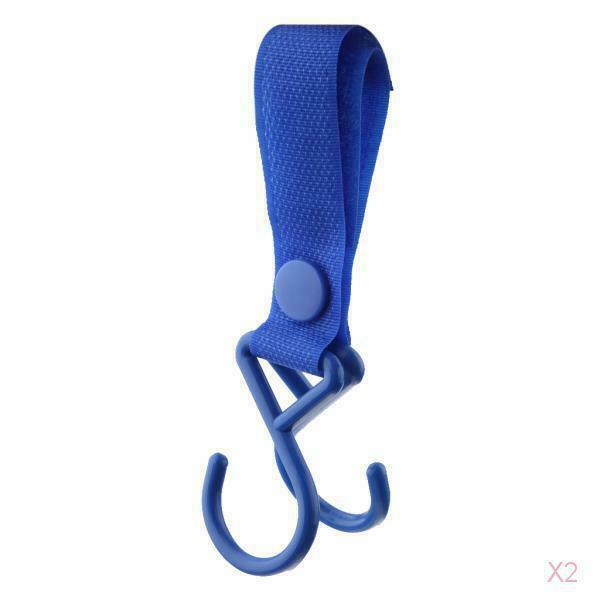 Pushchair Pram Pushchair Clip Hook Buckle Bag Holder Royal Blue