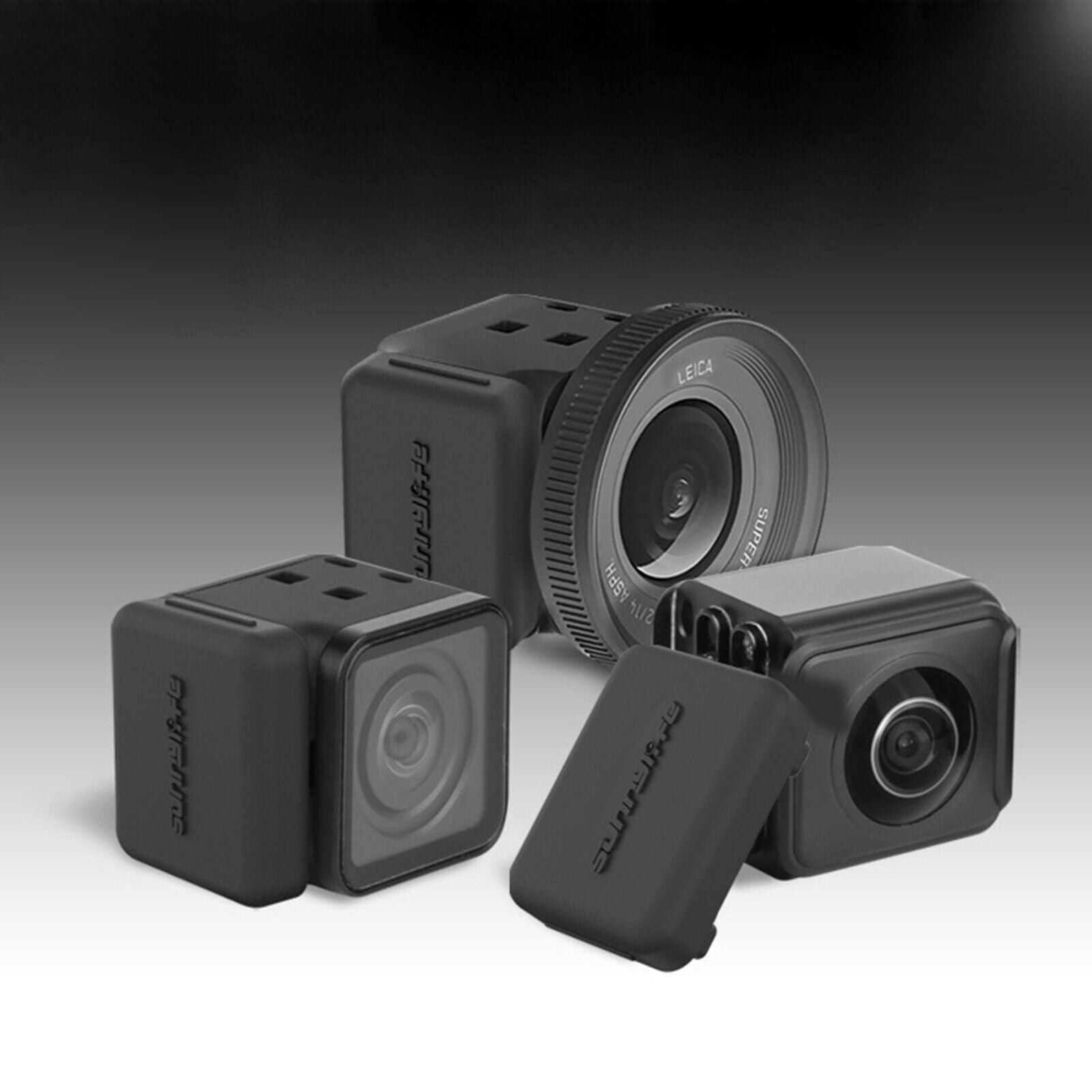Silicone Camera Lens Dust Cover 2pcs for Insta360 ONE R 4K/360° Panorama Camera