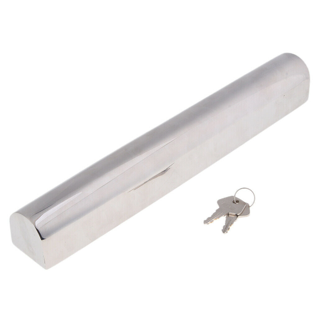 Stainless Steel Boat 12" 300mm Outboard Motor Lock with 2 Keys