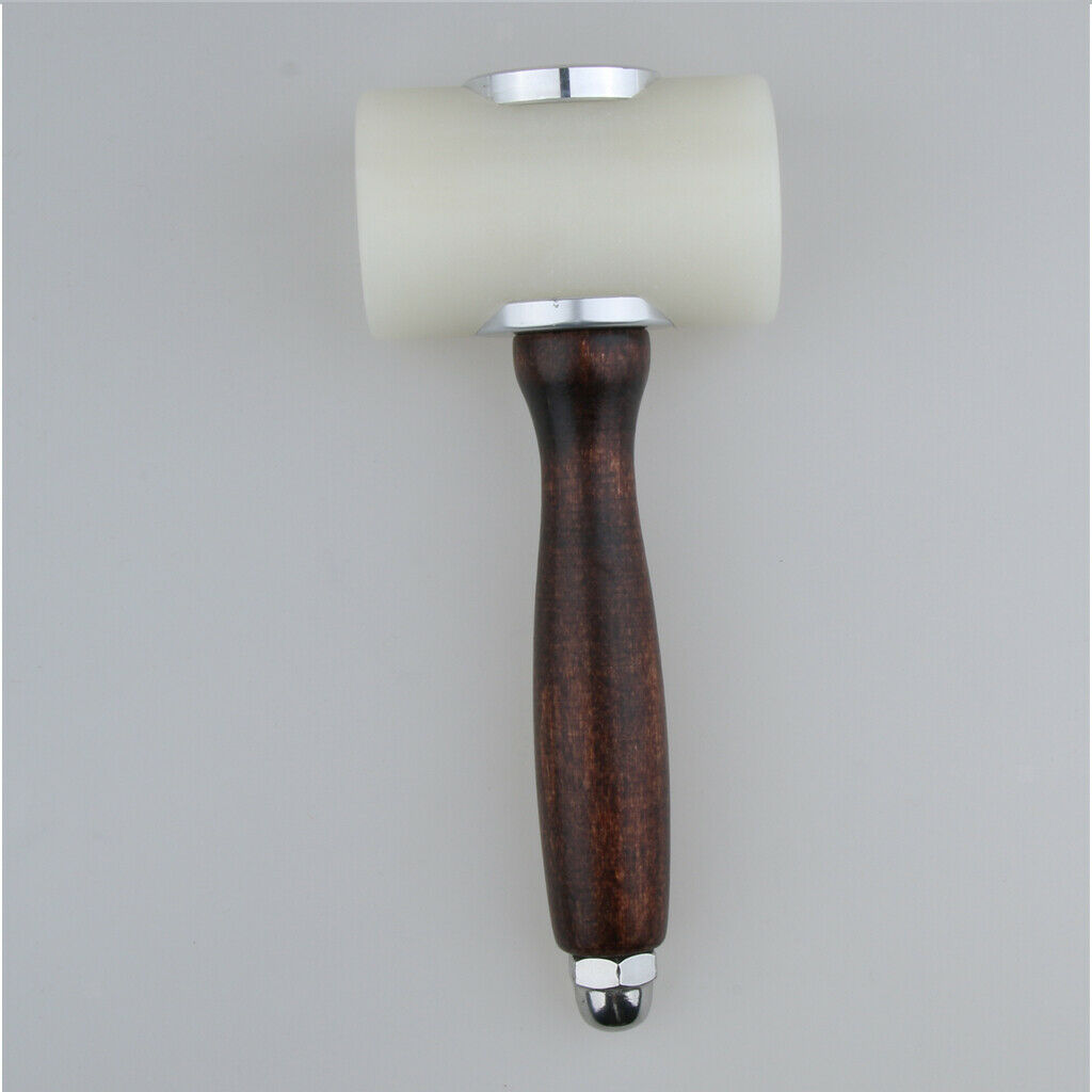 Wooden Handle Nylon Hammer Leathercraft Carving Hammer Stamping Sewing Craft