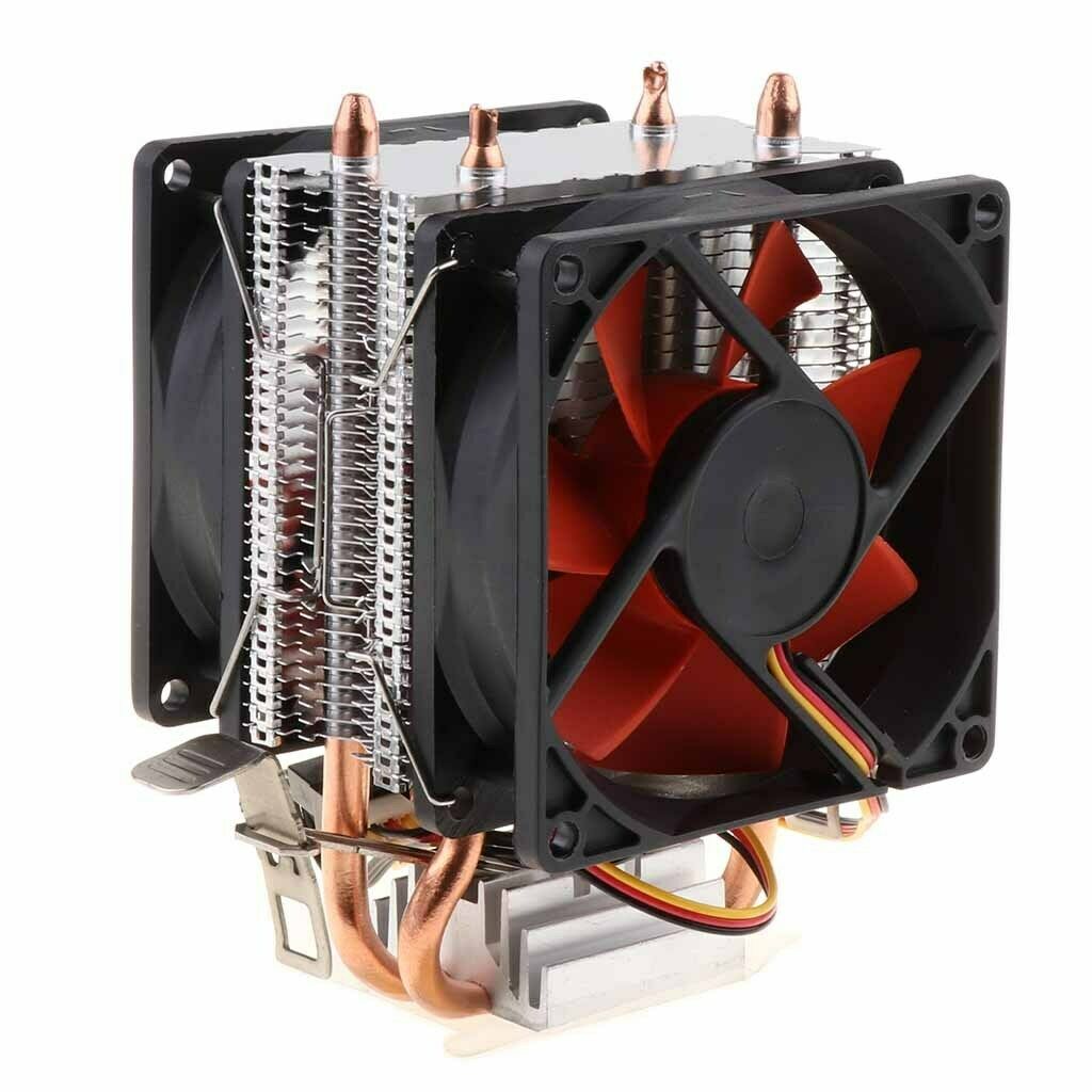 Computer CPU Cooling Fan 3 Pin Cooler Heat Dissipation Radiator Heatsink