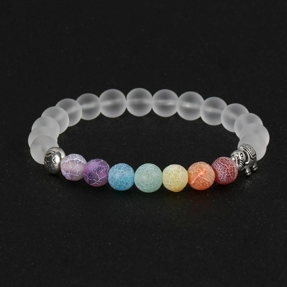 Fashion Mens Jewelry Crystal Beads Lava Stone Yoga Beads Bracelet Bangle