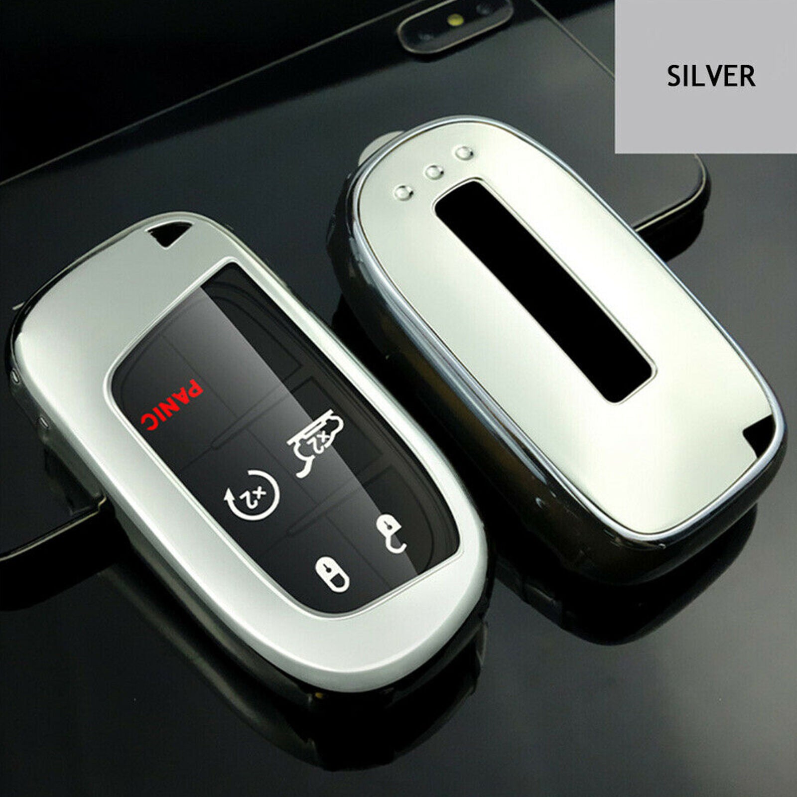 Car Key Case Cover Shell Smart Remote Bag For Jeep Chrysler Dodge 2011-up TPU