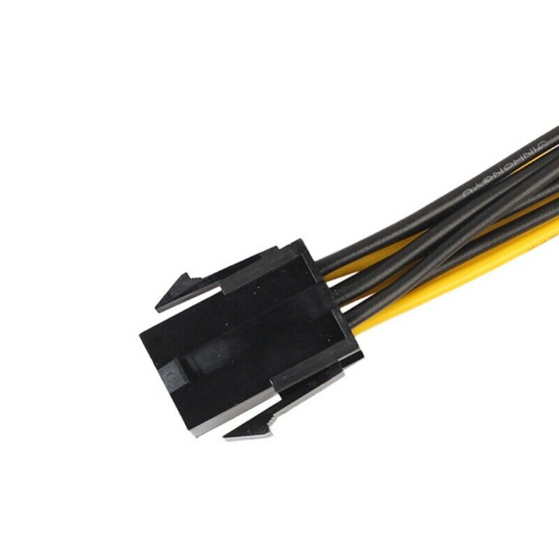 6PCS GPU VGA PCIe 6 Pin Female to Dual 2X 8 Pin (6+2) Male PCI Express PowerV3X5