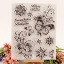 Butterfly Silicone Clear Seal Stamp DIY Scrapbooking Embossing Photo Album Decor