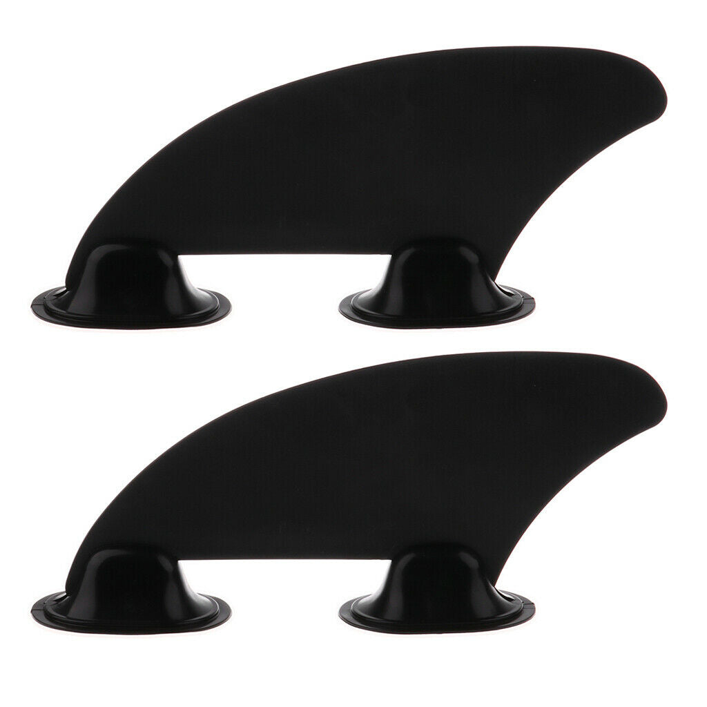 2x Kayak Skeg Tracking Fin - Inflatable Boat Canoe Kayak Fin Mounting Points