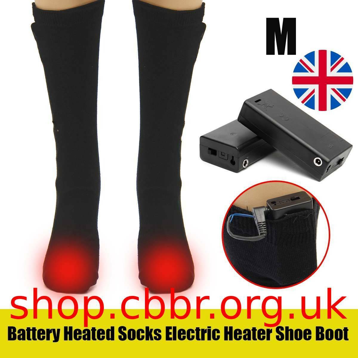 Rechargeable Electric Heating Insoles Thicken Electric Heated Socks USB Battery