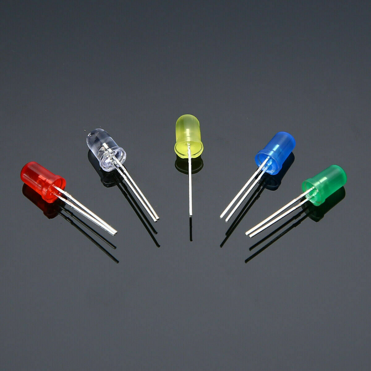 300pcs 3mm 5mm LED Light White Yellow Red Green Blue Emitting Assorted Diodes