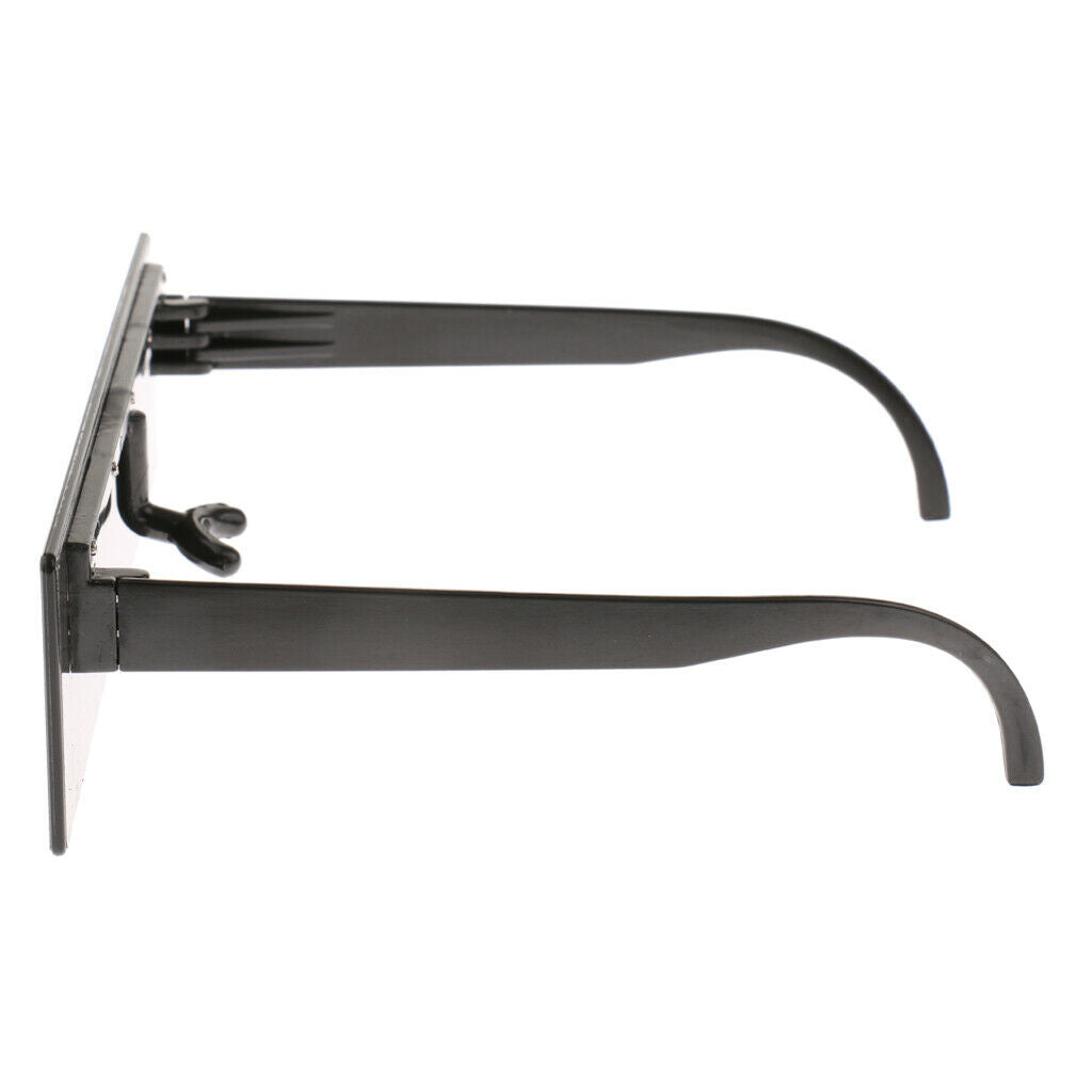 Men Women Novelty Black Censor Bar Sunglasses