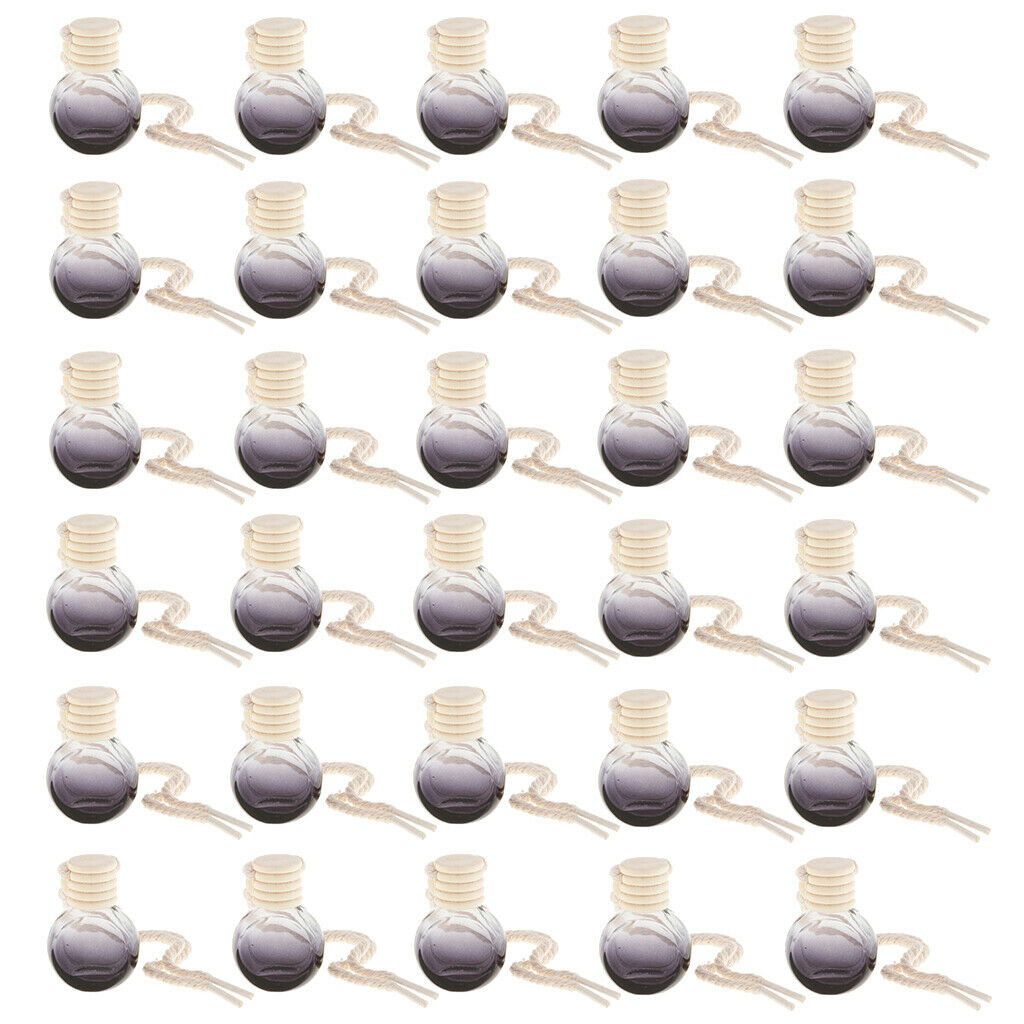 30pcs Perfume Bottle Holder w/ Rope 10ml Car Interior Home Decoration Ball