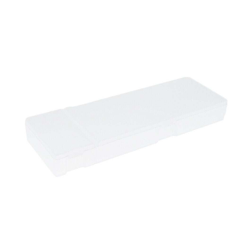 Plastic Pencil Box School Pencil Case Storage Office Tabletop Supplies White