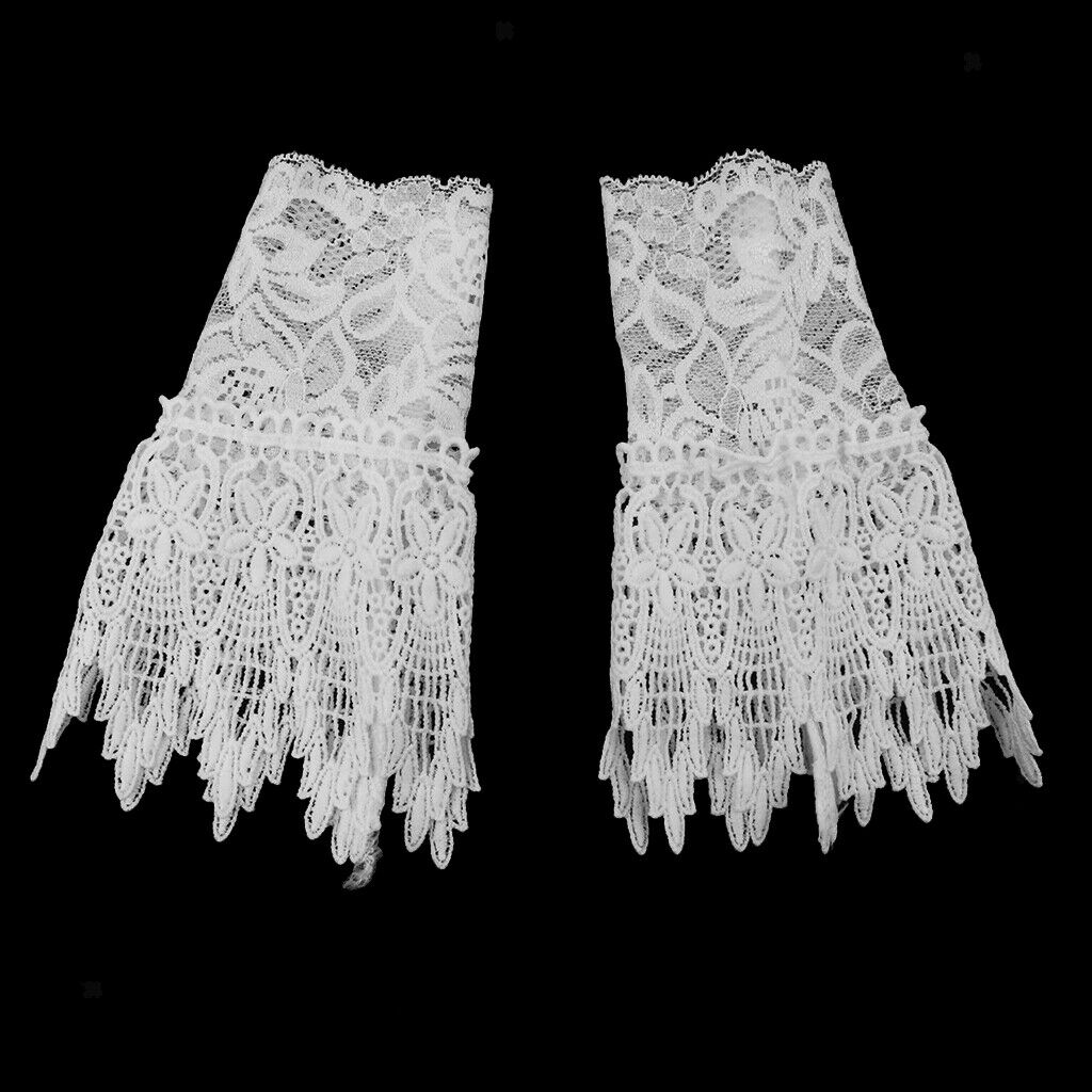 Ladies Decorative Hollow Lace Cuffs Bracelet Detachable Shirt False Sleeves