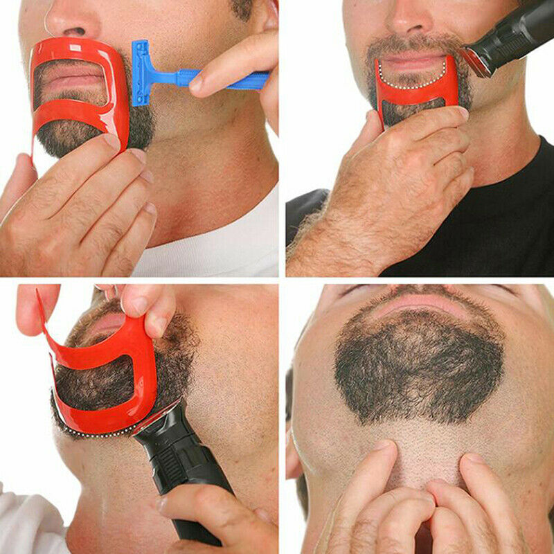 2Pcs Neck Hair Line Guide Neckline Haircut Shave Shaping Template Beard T.l8