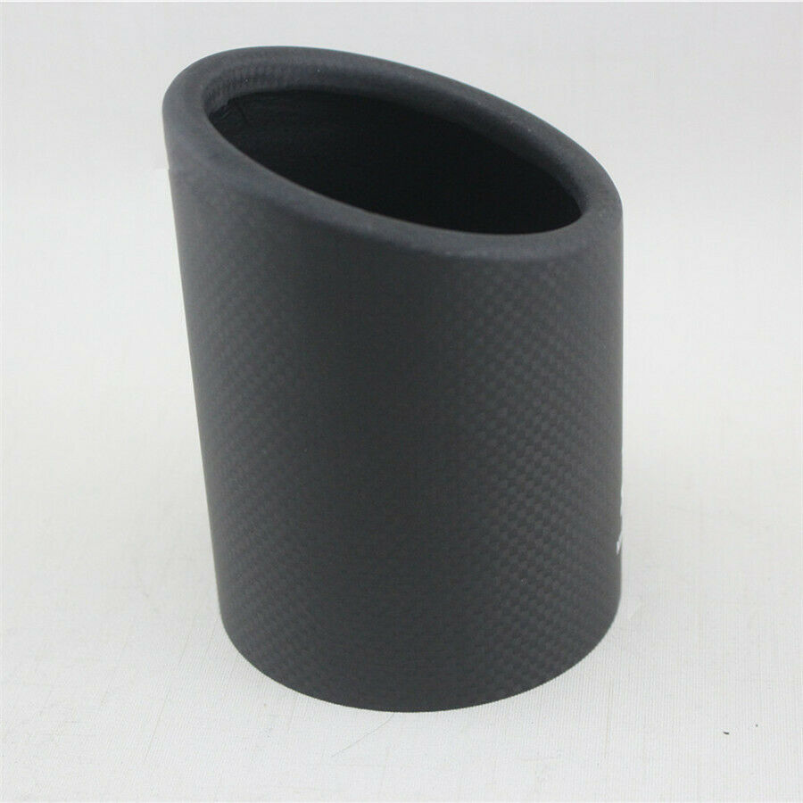 89mm Matte 100% Carbon Fiber Car Exhaust pipe Cover Muffler Pipe Tip Accessories