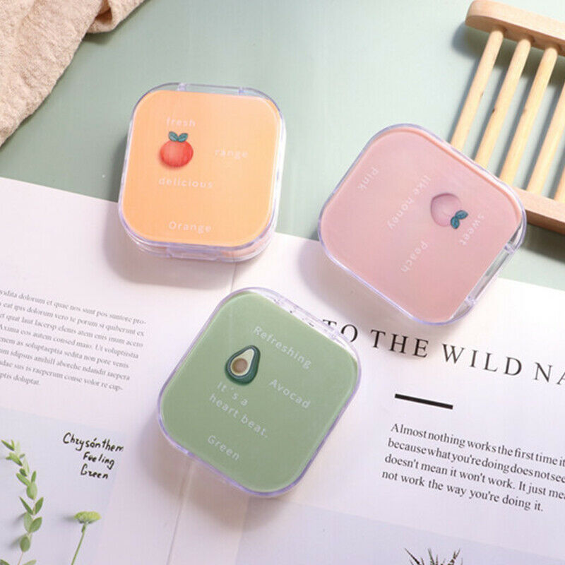 Fruit Style Storage Contact Lens Case Box Holder Container Cute Travel Ki.l8