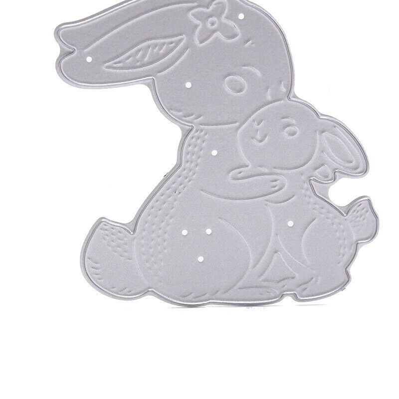 Rabbit Metal Cutting Dies Stencil Scrapbooking DIY Embossing Easter Decor.l8