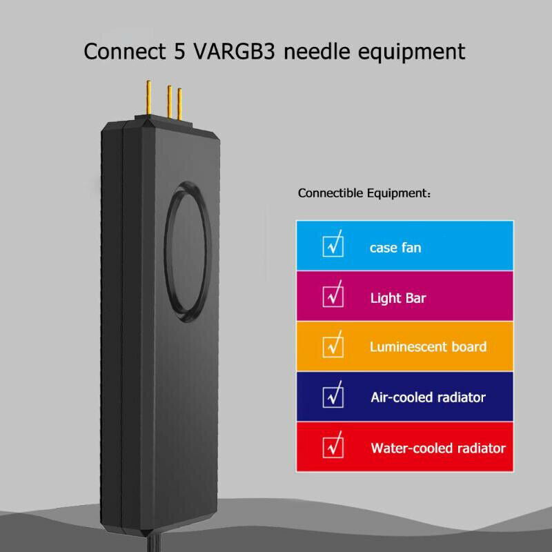 RGB Controller Remote Control 5V 3Pin SATA Power Supply Memory LED Cool Light