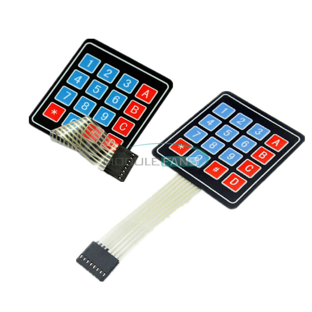5PCS 4 x 4 Matrix Array 16 Key Membrane Switch Keypad Keyboard For AVR Arduino