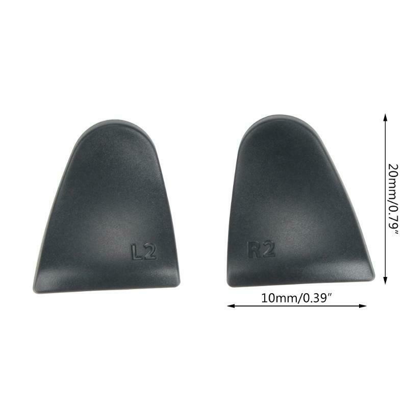 2 Pieces Anti-slip L2 R2 Lengthened Extended Buttons Kit for PS5 Gamepad