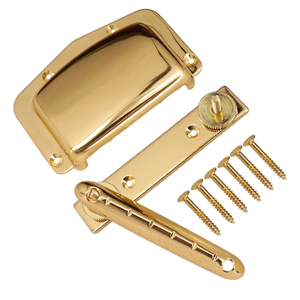 Adjustable Fixed Bridge Tailpiece And Cover For 6 Strings Electric Guitars